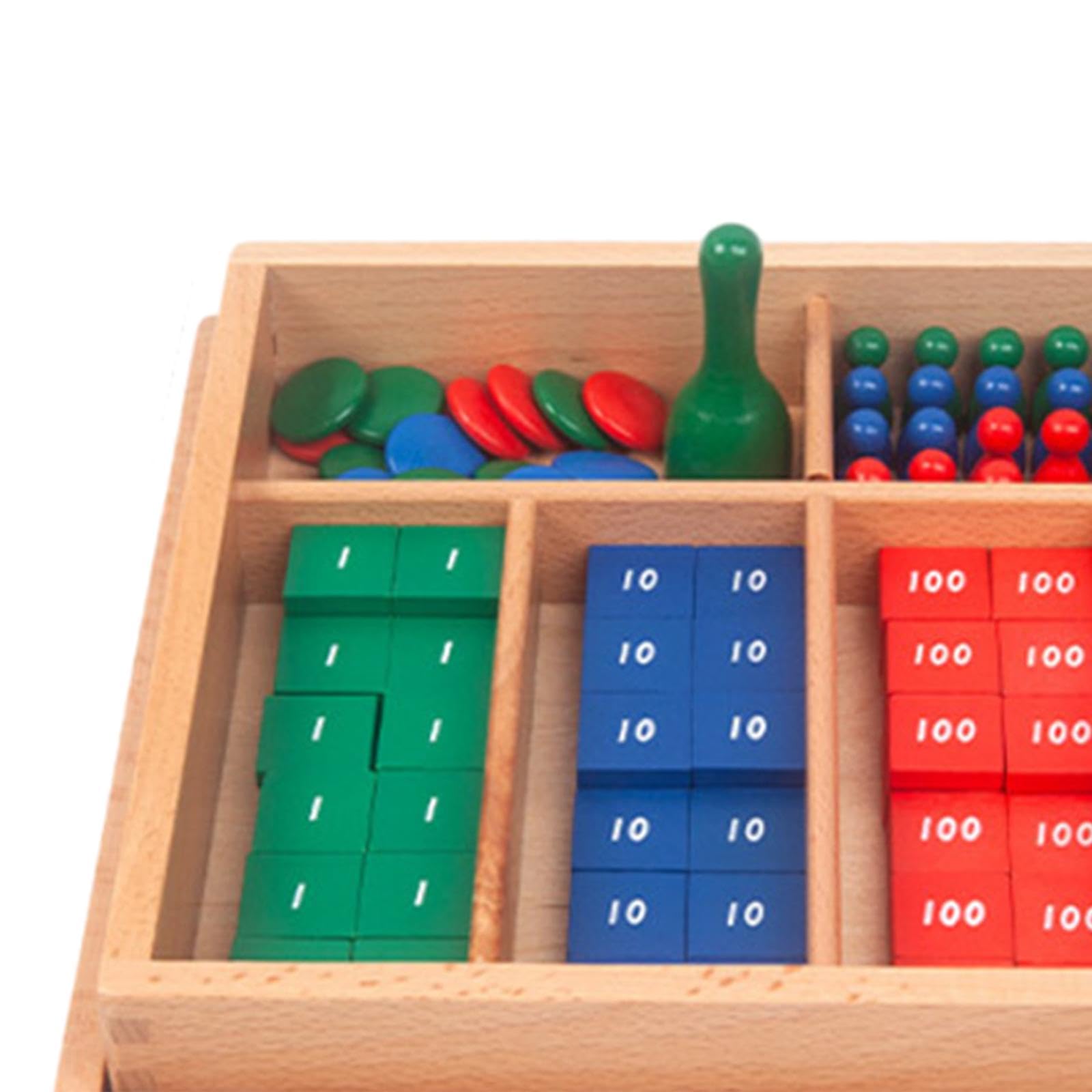 Juego de Sellos, Material Didáctico Matemático, Juguete Matemático Profesional, Herramienta de Aprendizaje Temprano para Niños Y Niñas de 3