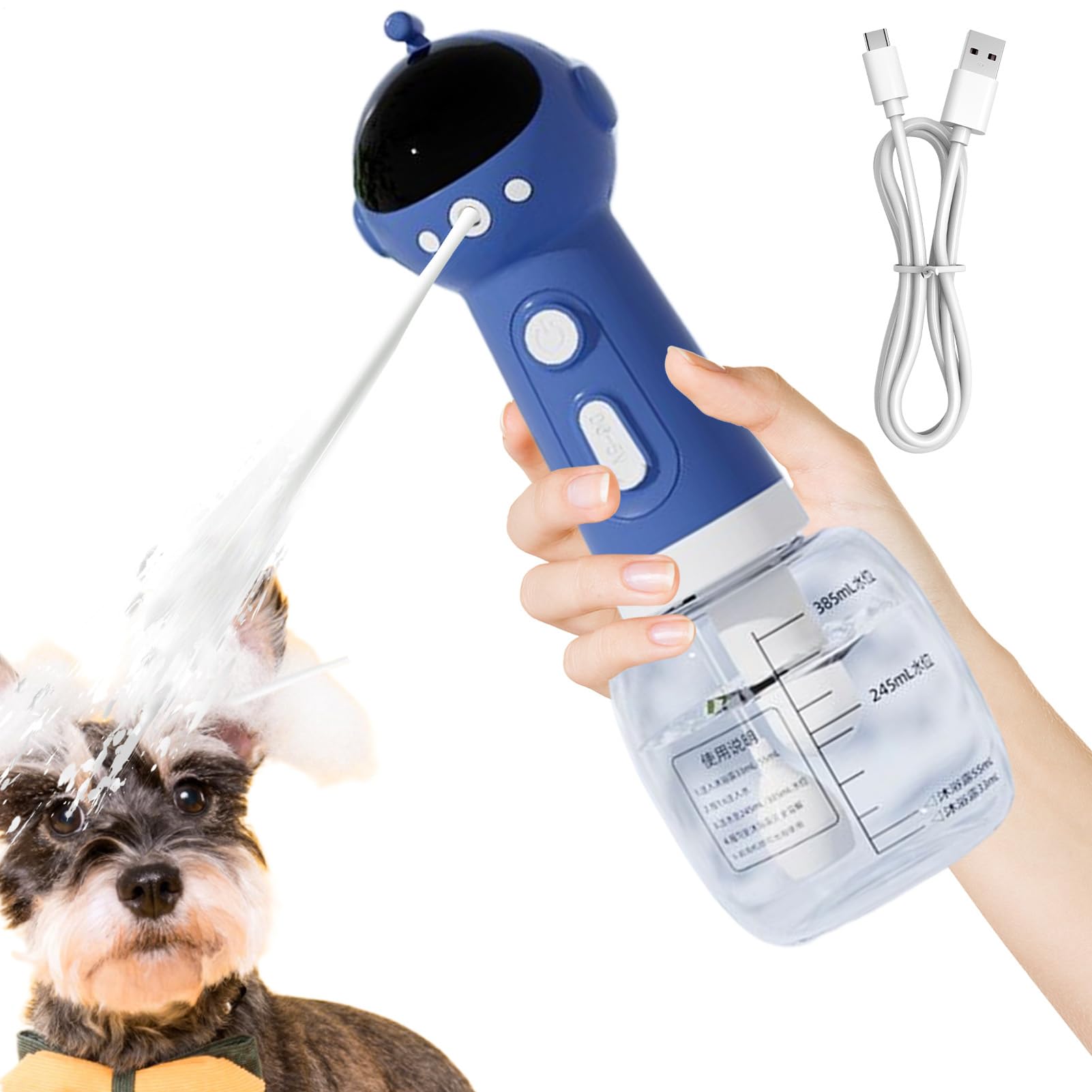 Pulvérisateur de savon pour chien pour laver sans frotter votre animal de compagnie