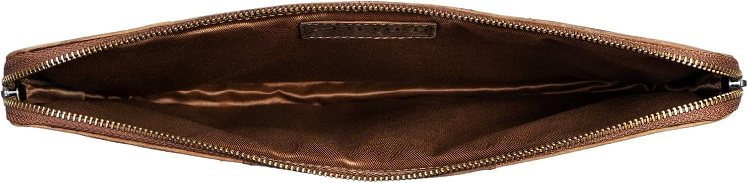 STILORD "Wilson" Leather Laptop Sleeve 13.3 Inch for MacBook Vintage Case Cover Organizer for 13 and 14 inch Tablet iPads Notebook A4 in Genuine Leather Colour:Middle Brown - Image 4