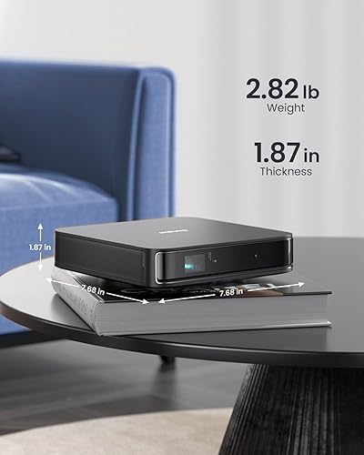 Miniatura 4 de Dangbei Proyector láser portátil Atom, 1200 lúmenes ISO, listo para 3D, Netflix oficial, 1080p HD con entrada HDR 4K, pantalla de 180 pulgadas,