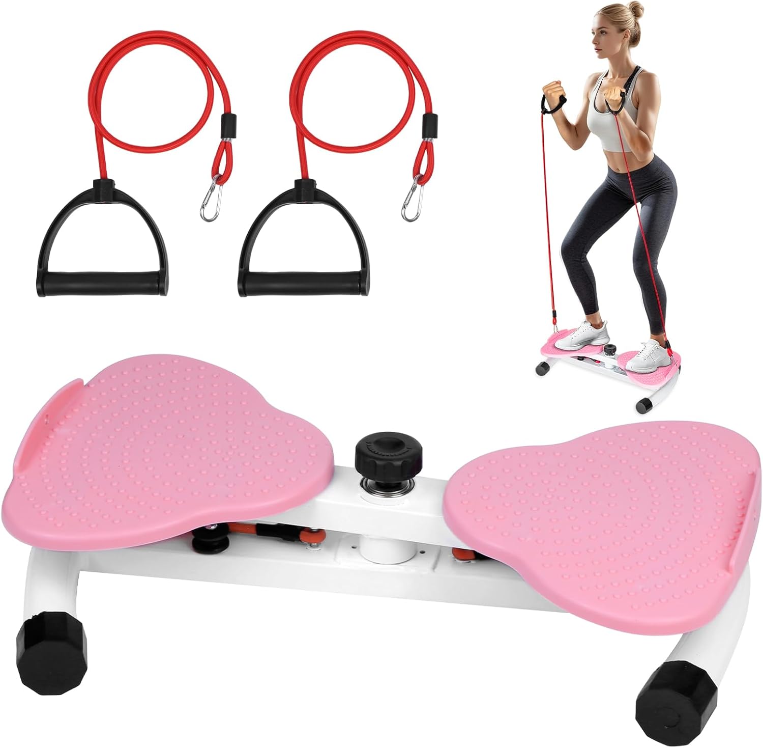 waist twister，waist twisting machine twister board with 300 lbs Weight Capacity, Noiseless Fitness Tool Foot Massage, Core Workout for Belly Fat Loss Anti-Slip Home Gym Equipment for Women Men Grey
