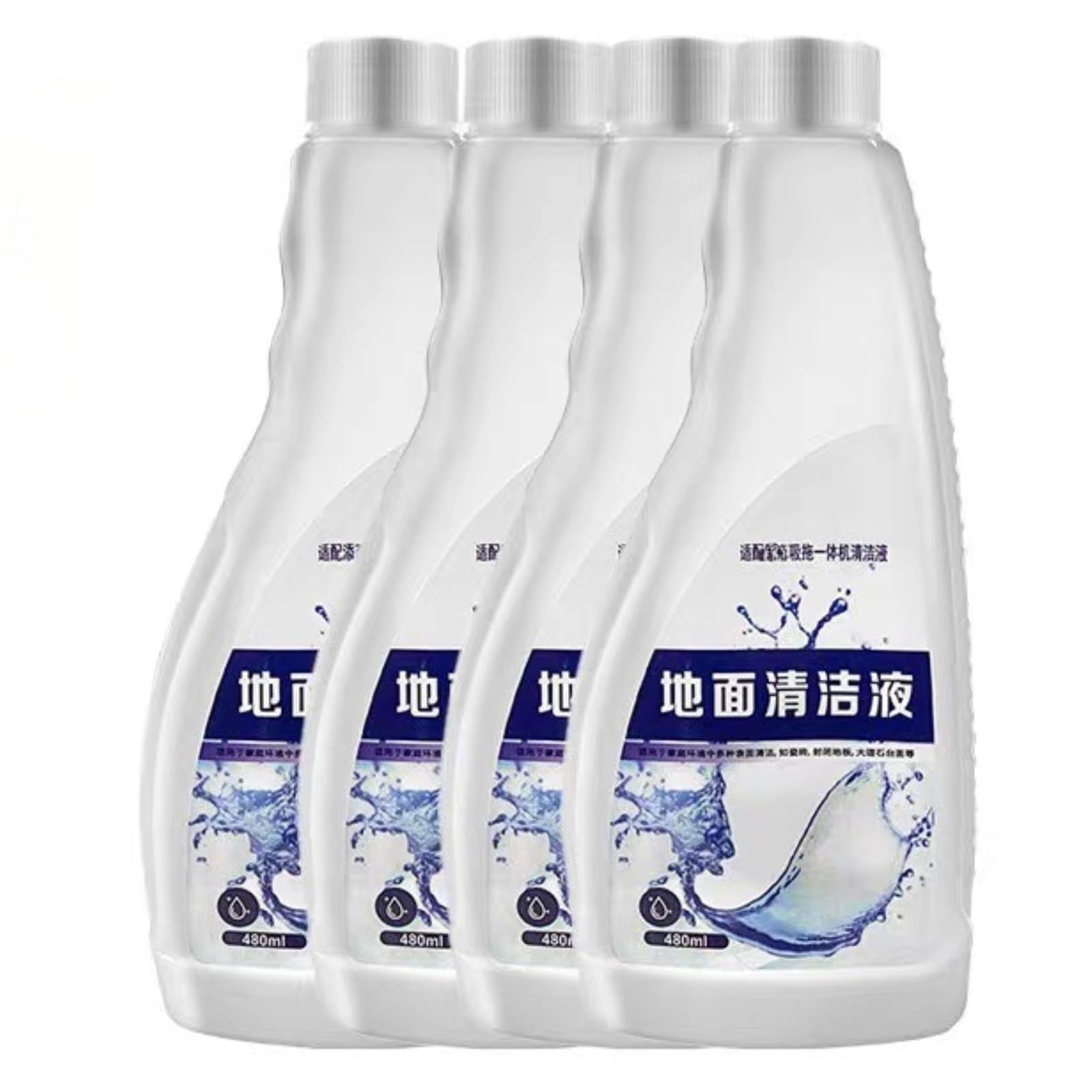 Liquido per la pulizia dei pavimenti della spazzatrice, 480ML / 16.23 FL,OZ 。 Compatibile per Tineco Floor One S3/S5。 Soluzione Detergente Pavimenti Fluido Liquido(4pack)