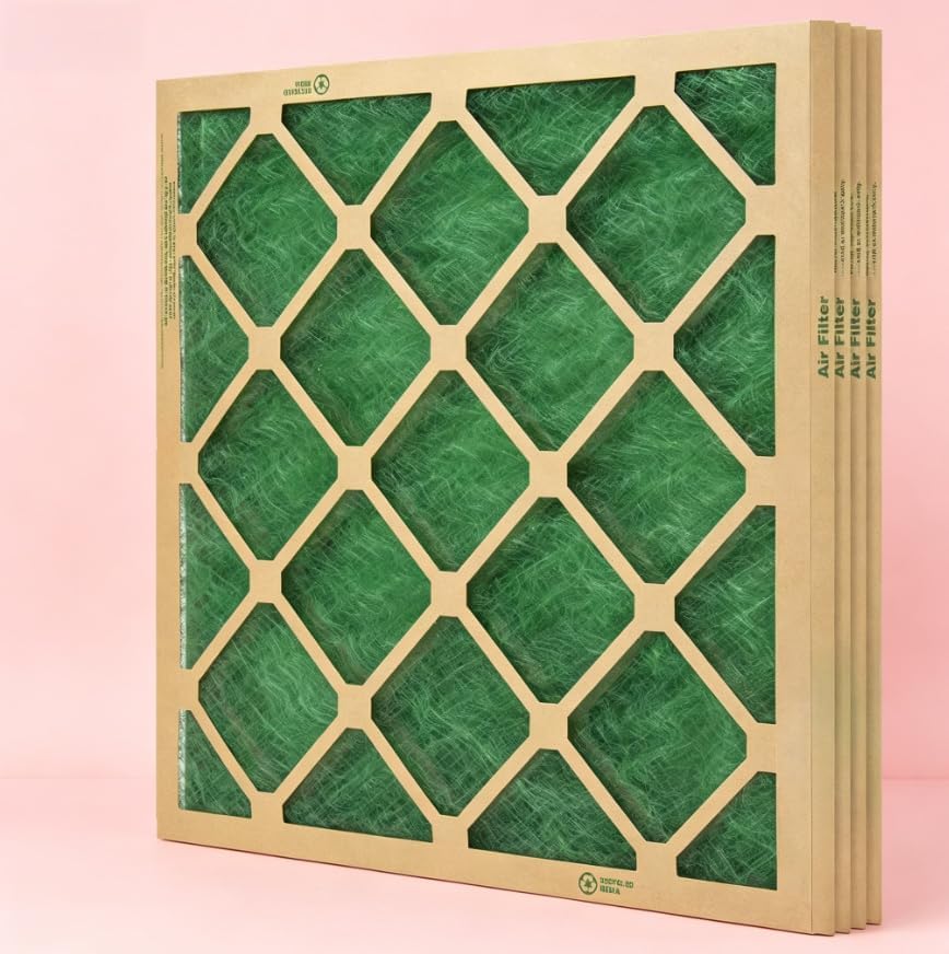 14x24x1 Nested Glass Central Air Filter 4 Pack, HVAC Replacement Filter