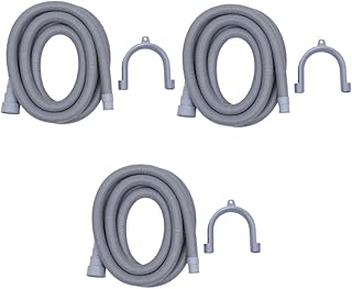 SOLUSTRE 3Pcs Máquina De Lavar Mangueira Máquina De Lavar Roupa Máquina De Lavar Tubulação De Água Mangueira Conector De Mangueira De Drenagem Pp Máquina De Lavar Mangueira De Drenagem