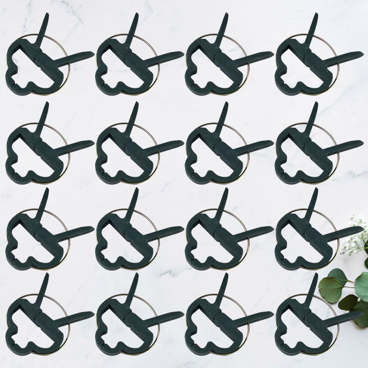 UPKOCH 4 Beutel/80 Stück Pflanzenclips Aus Umweltfreundlichem PE Kunststoff Langlebige Gartenklammern zum Stützen von Tomaten Ranken und Stielen Multifunktionale Pflanzenhalter für