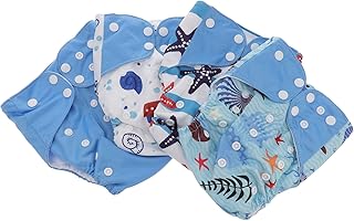 4 Pçs Fraldas Laváveis Calças De Treinamento Para Crianças Fraldas Recém-Nascidas Para Recém-Nascidos Fraldas De Bolso Fraldas De Pano Fraldas Saia Fraldas Calças Fraldas Bebê