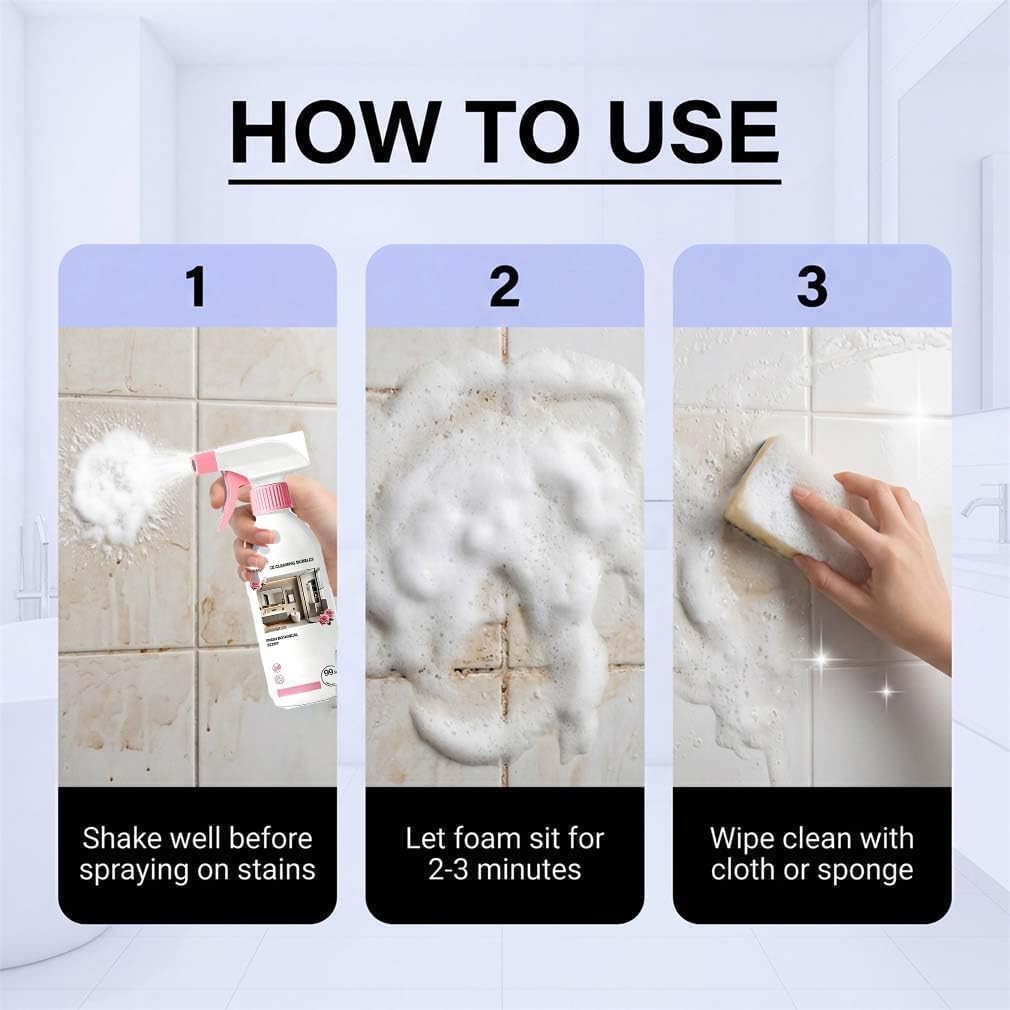 Multi-purpose Bathroom Cleaner Spray, Descaler Foam Spray