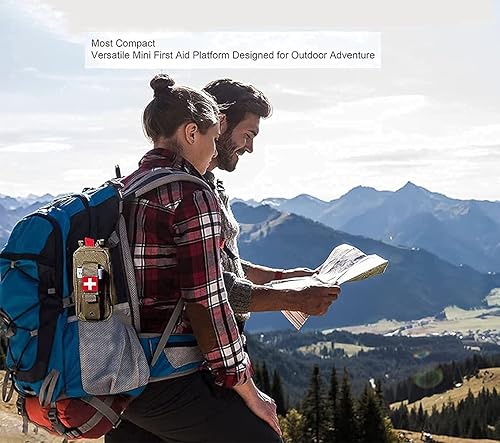 Miniatura 11 de Soporte para torniquete, bolsa táctica portátil de primeros auxilios para trauma pequeño con sistema Molle IFAK bolsa médica, kit de emergencia EMT
