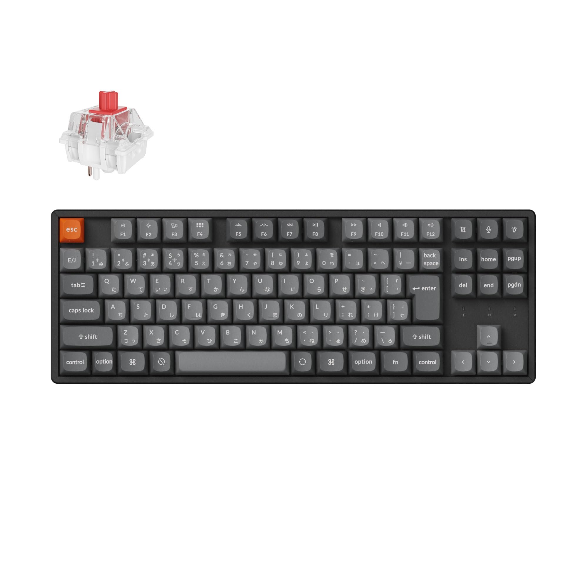 【美品】Keychron K8 赤軸＋木製パームレストセット 美品】Keychron K8 赤軸＋木製パームレストセット Keychron K8