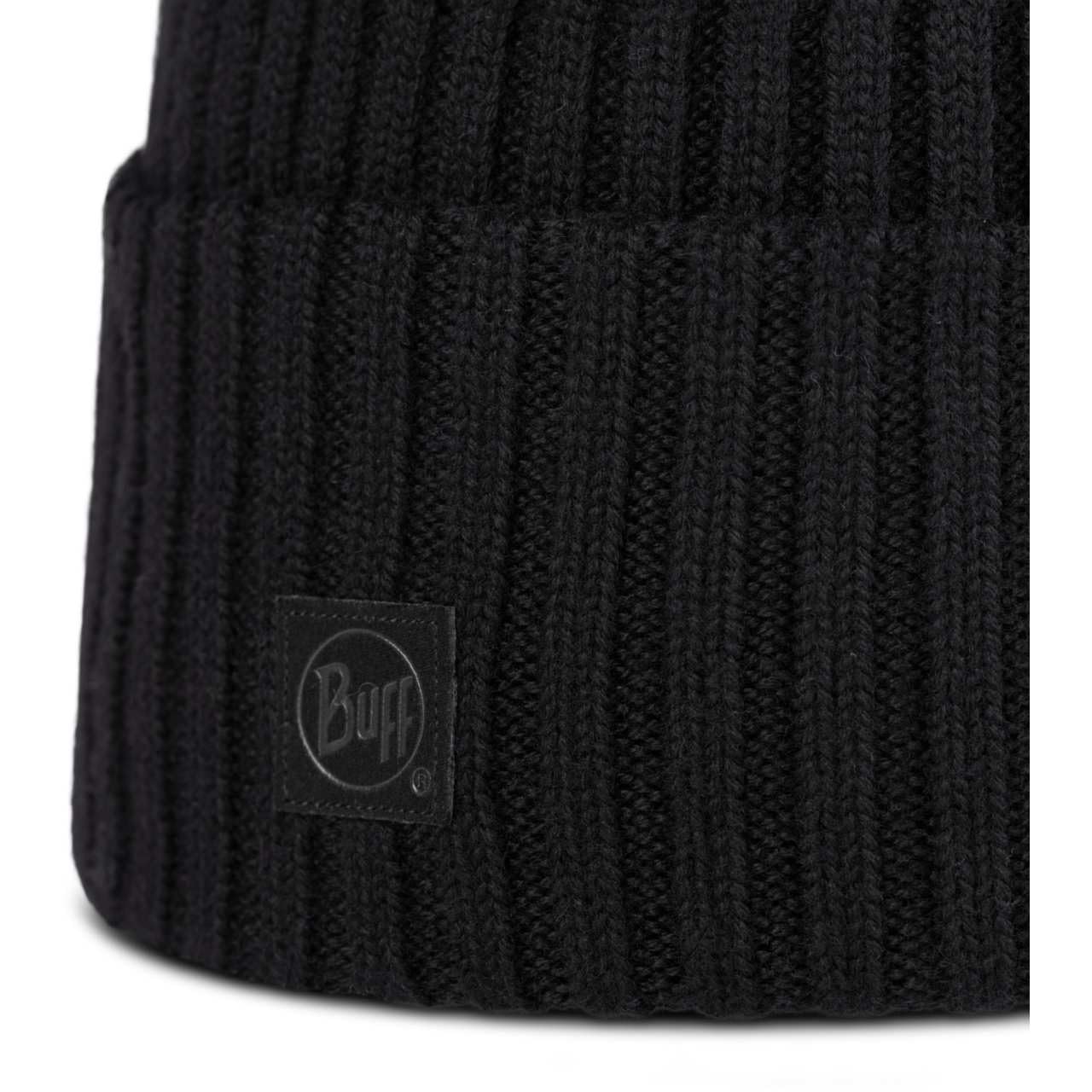 Buff| Gorro Knitted Frio Extremo, Practico, Versatil, Moda, Aislamiento Termico, Comodo Hombre Mujer Talla única Negro