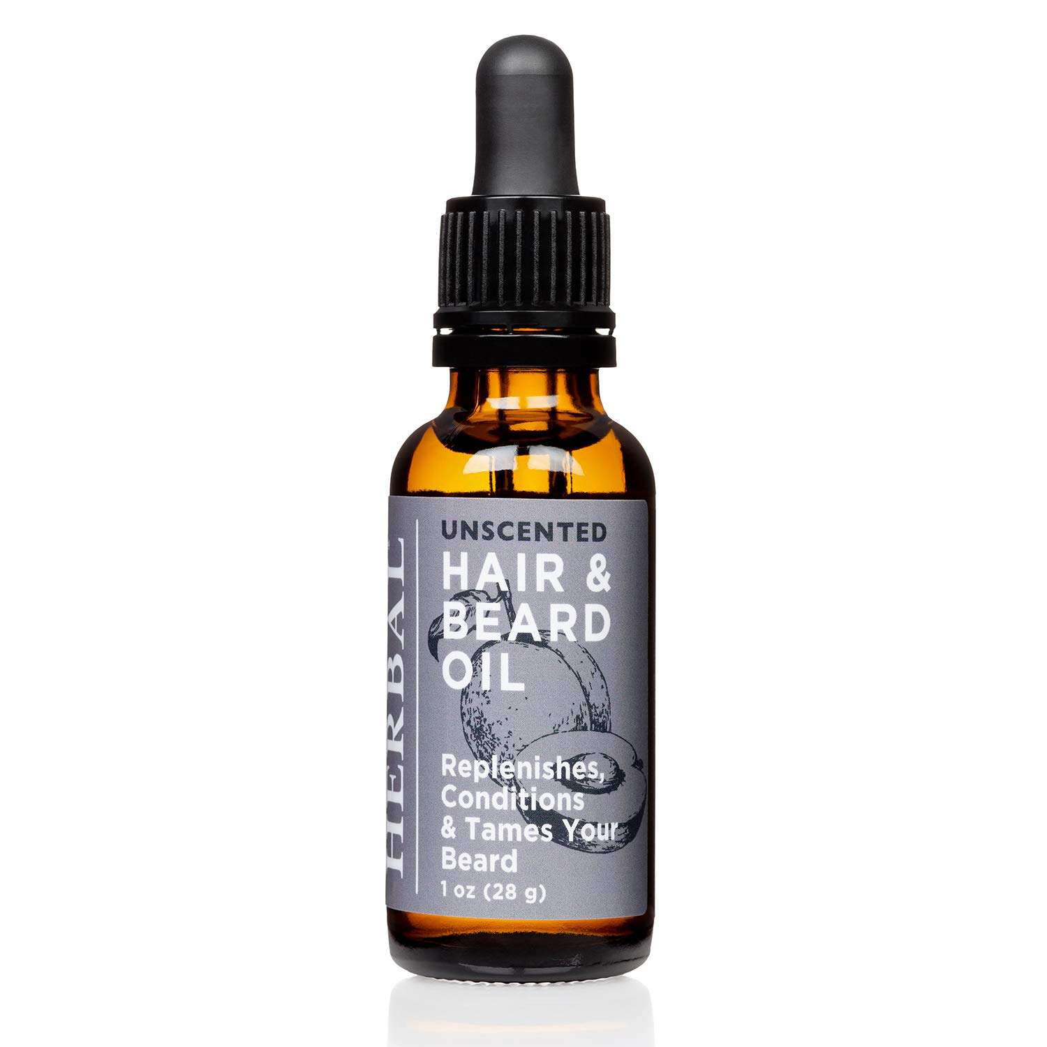 Ora’s Amazing Herbal Unscented Beard Oil, Leave In Beard Conditioner, Made with Argan Rosehip Seed Oil, Jojoba Oil, non-GMO Grapeseed Oil