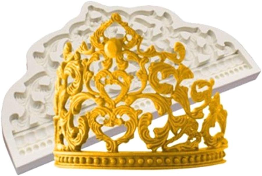 Ycncixwd Moule En Silicone En Forme De Couronne Pour Decoration De Gateaux Amazon Fr Cuisine Et Maison