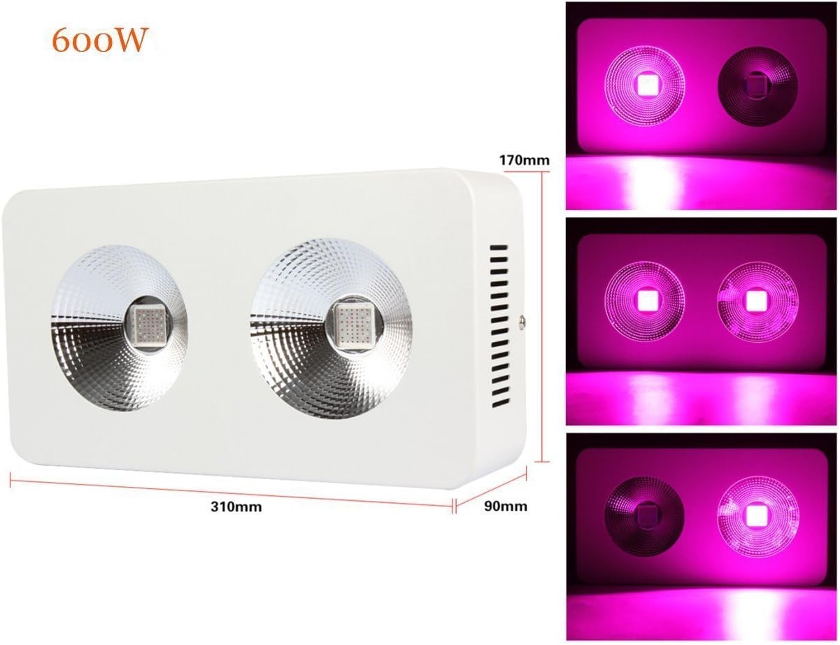 JADIDIS 600W COB LED Grow Light Full Spectrum Lamp Panel for Hydroponics Indoor Plant Growing
