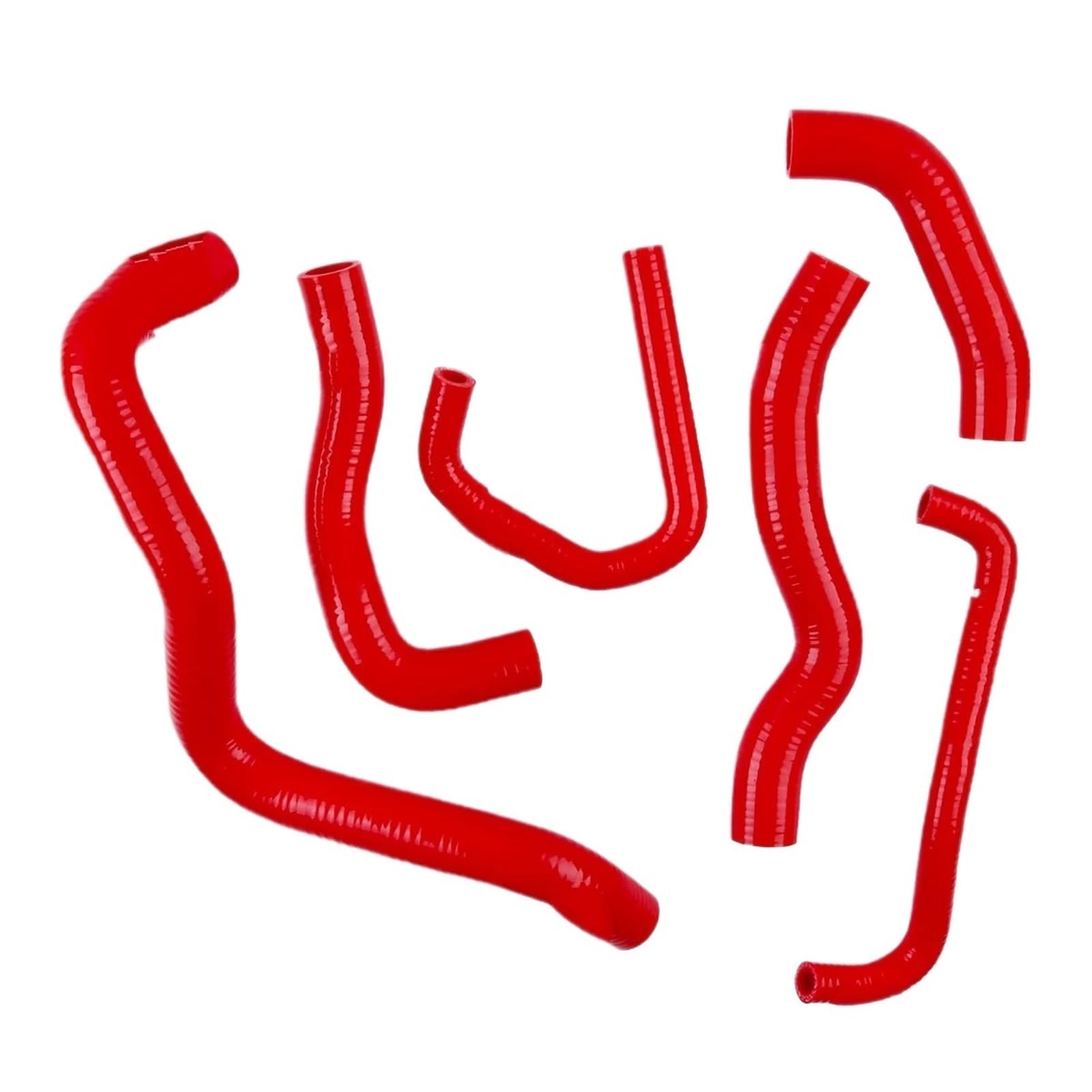 Straight Reducer Hose Coupler Fit for Kawasaki Ninja ZX6R ZX 6R ZX636 ZX600R 2009-2021 Motorcycle Silicone Radiator Heater Coolant Tube Pipe Hose Kit(Red)