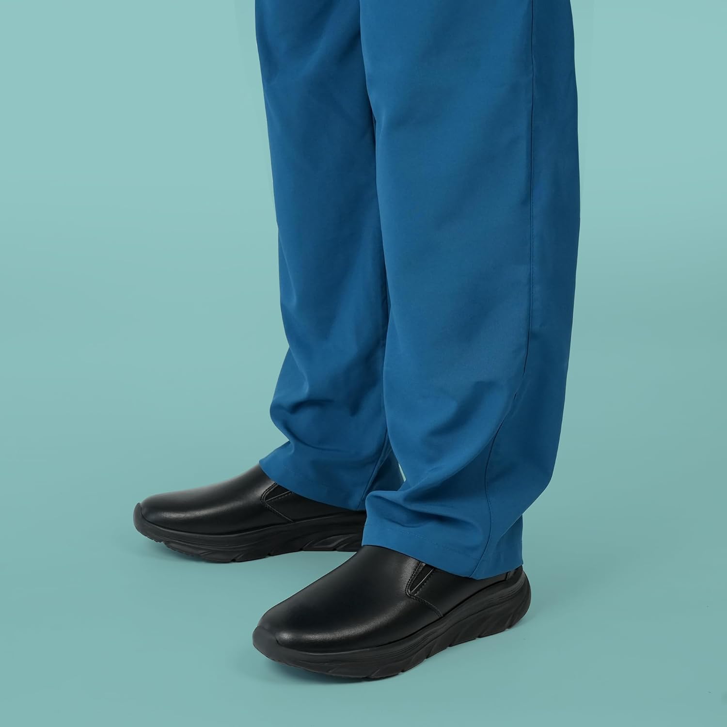 Hawkwell Men's Slip On Arch Support Lightweight Slip Resistant Comfortable Nursing Shoes - Image 2