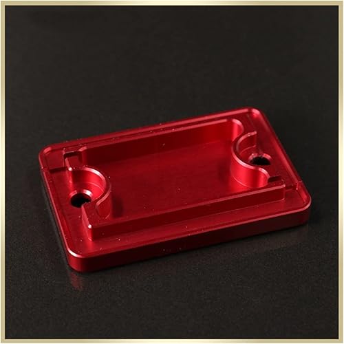 Miniatura 3 de WJSM Cubierta de depósito de líquido para Yamaha XT660R 2004-2014 para cilindro maestro de freno delantero CNC (color rojo)
