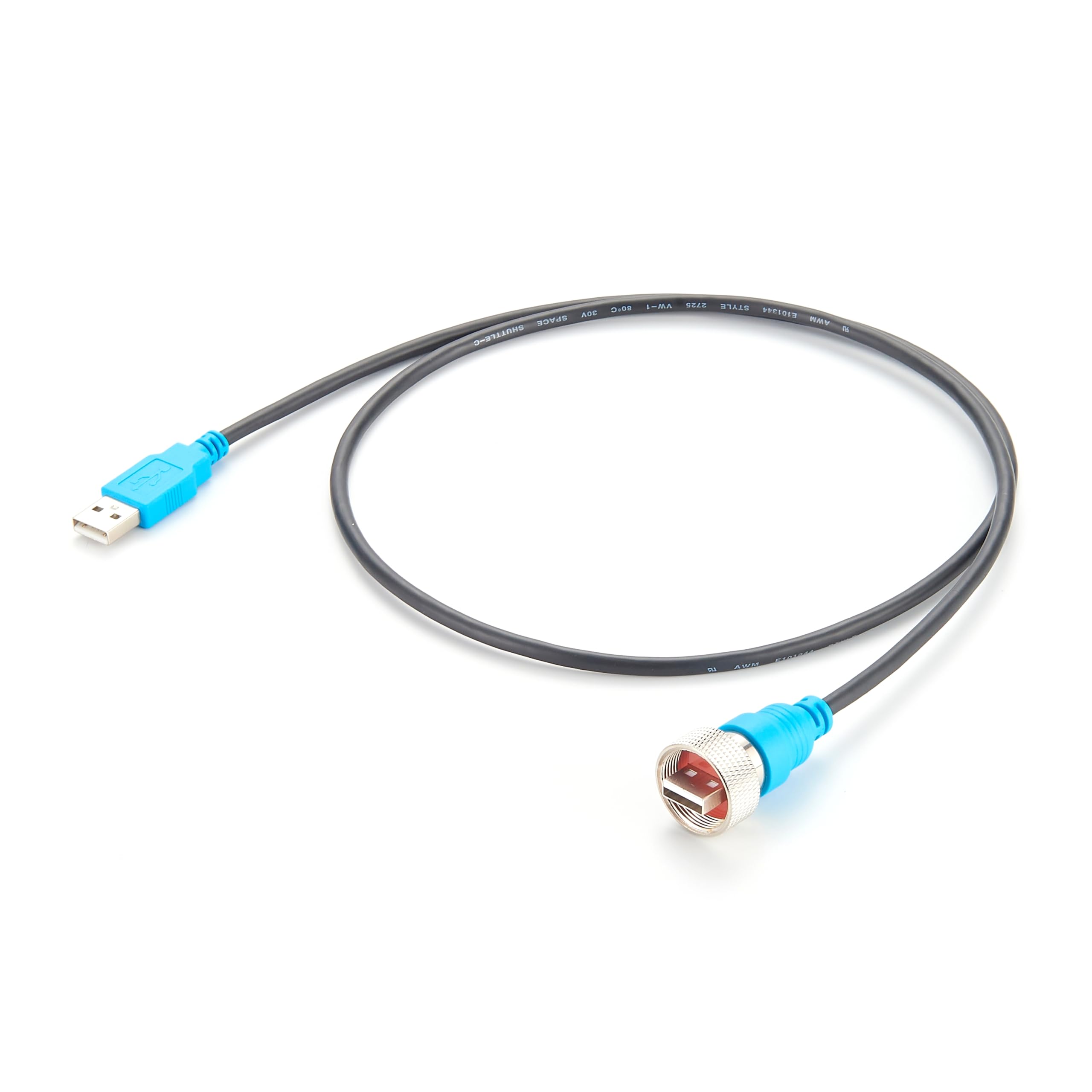 Cable USB 2.0 tipo B macho a macho, IP68, 1 m