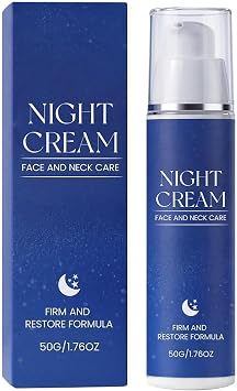 Night Hydrating Cream - Facial Overnight Moisturizer, 50g Skin Hydrating for Skin Renewal, Deep Hydration Formula with Rejuvenating Botanical Extracts, Skincare Solution for Smoothing & Nourishing
