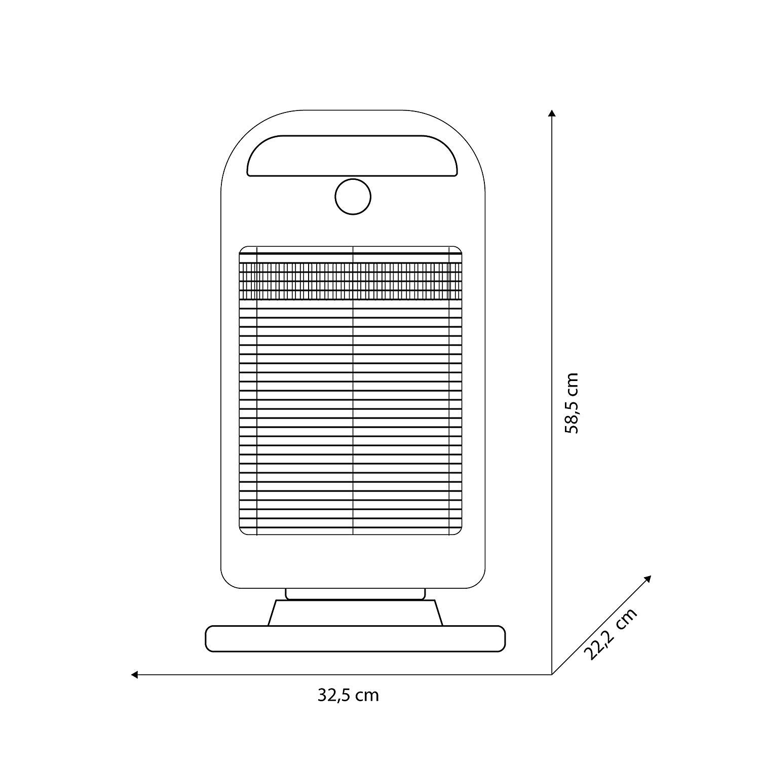Image secondaire de Radiateur Électrique Olimpia Splendid Solaria Evo S 1200 W - Chauffage Rapide Gris