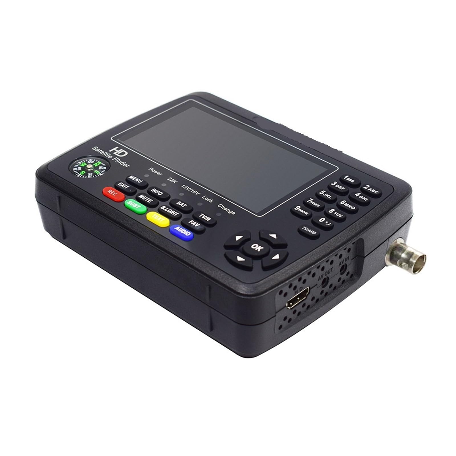 V10 Finder Pro+ Misuratore combinato di ricerca satellitare DVB-S/S2/S2X/T/T2/C/H.265+AHD (8MP)
