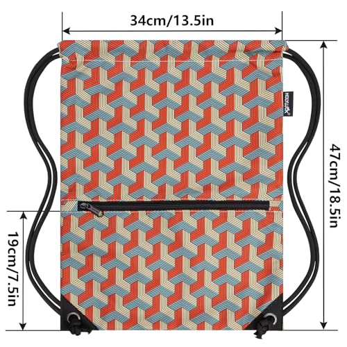 Image of HOLYLUCK Drawstring Backpack Bag Sport Gym Sackpack