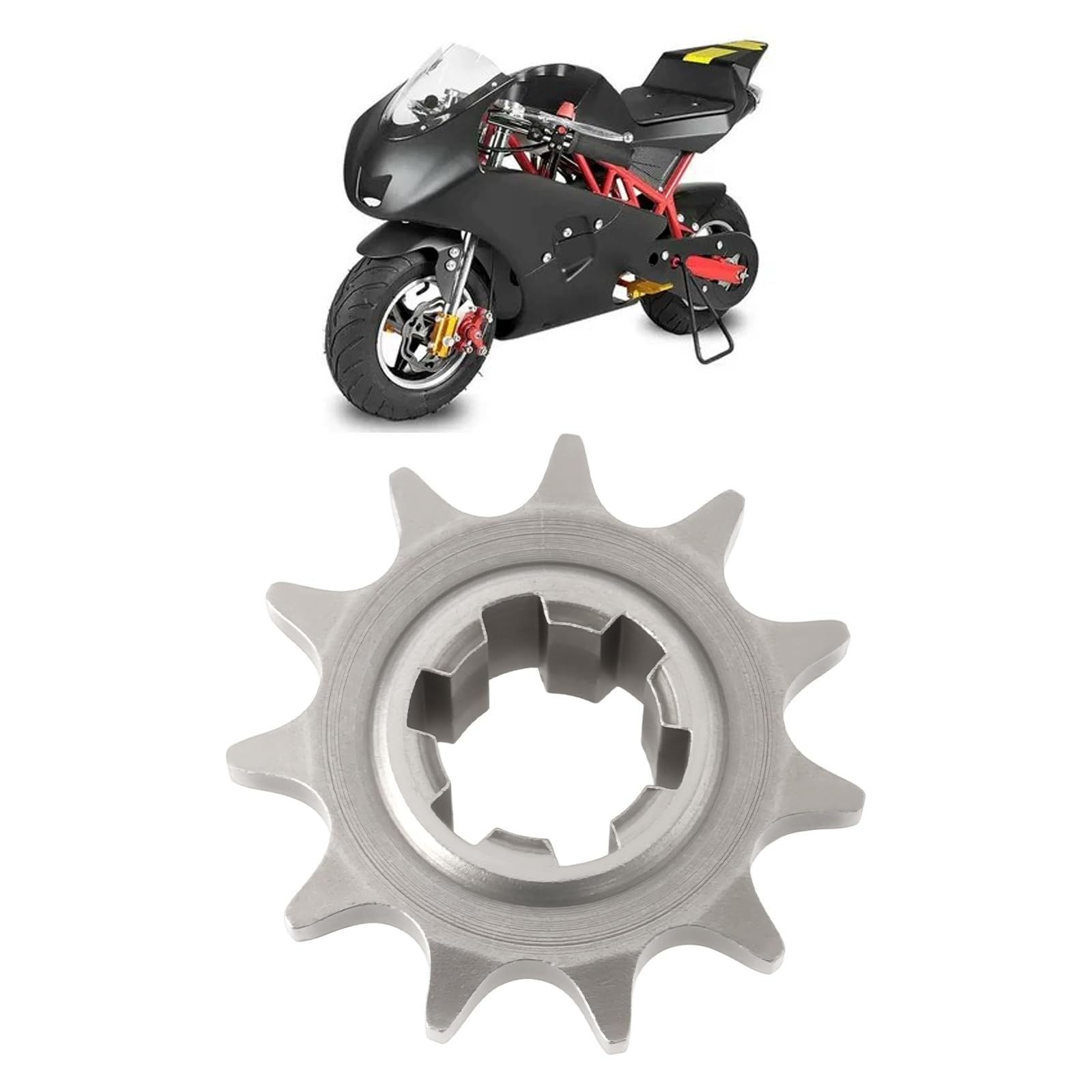 2 Engranajes de Transmisión 11T T8F para Minimotos Motocross Y Quads 14 X 30 Mm/4 X 12 Mm.