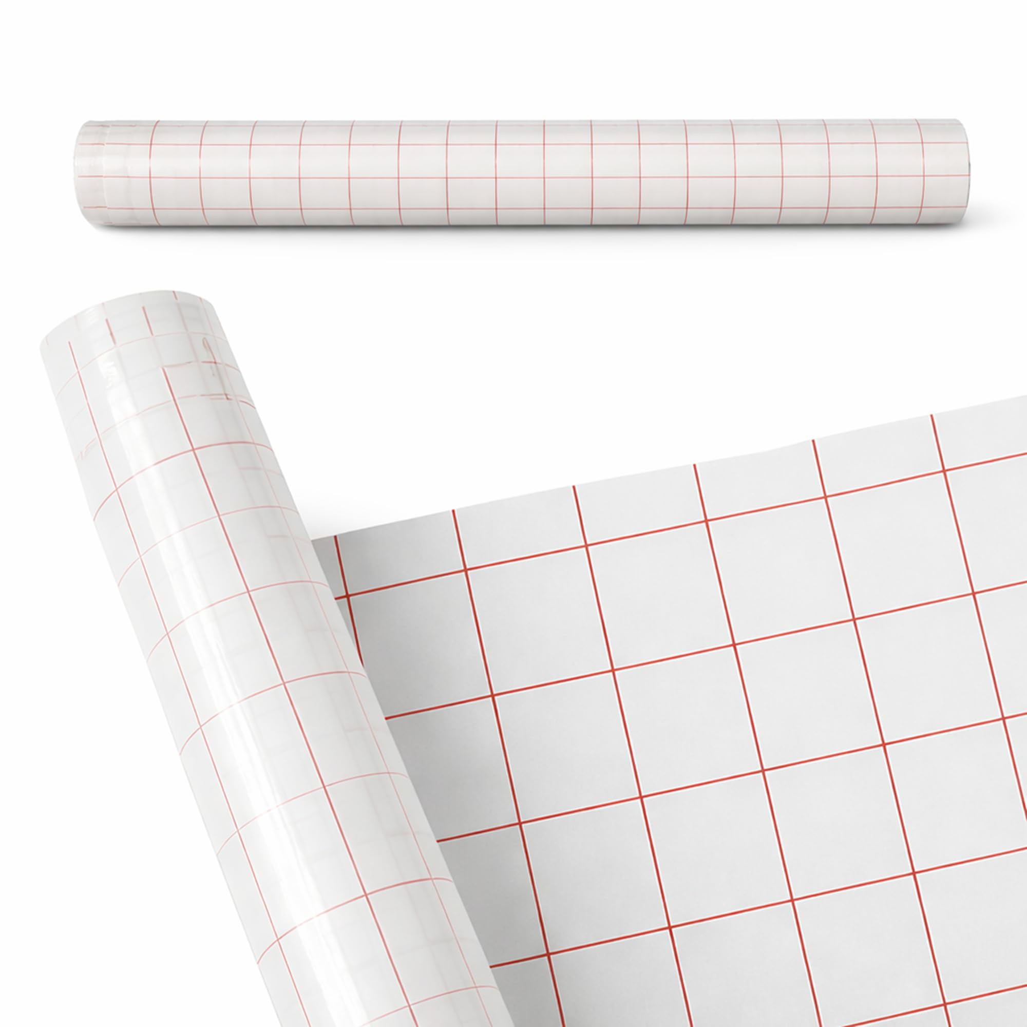 Navoys Transaparent Self Adhesive Book Cover | 45cm x 1.5m Clear Sticky Back Plastic Film with Grid Lines | Waterproof Protective Covering for Books, Drawings, Documents, Crafts & DIY (1)
