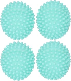 4 PÇS Bolas para Lavar Roupas, Bolas para Lavar Roupas Reutilizáveis em Formato Oval Amaciantes de Tecido