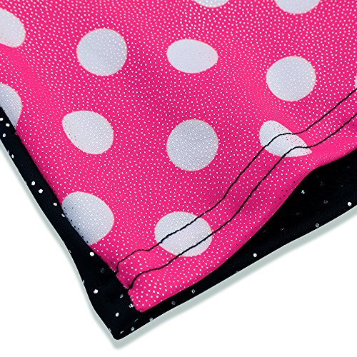 HOZIY Gymnastics Leotards for Girls Sparkly Biketard Mermaid Green Red Hot Pink Polka Dots