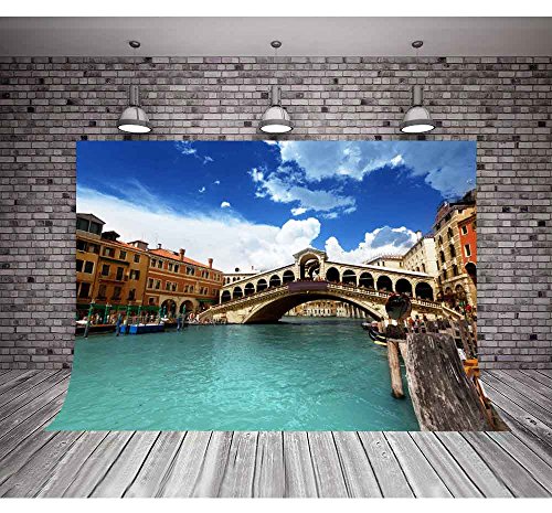 Mtmety 10X7Ft Venice City Photography Background Arch Bridge Backdrop Italian Landmarks Photo Video Studio Props Nanme238 #TOP2