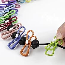 مجموعة مشابك حبل الغسيل الفولاذية مكونة من 30، مشابك معدنية مقاومة للرياح لملابس المكتب وحفاضات الأطفال (ألوان متعددة), متوفر فى ⚜️ واندا ستور