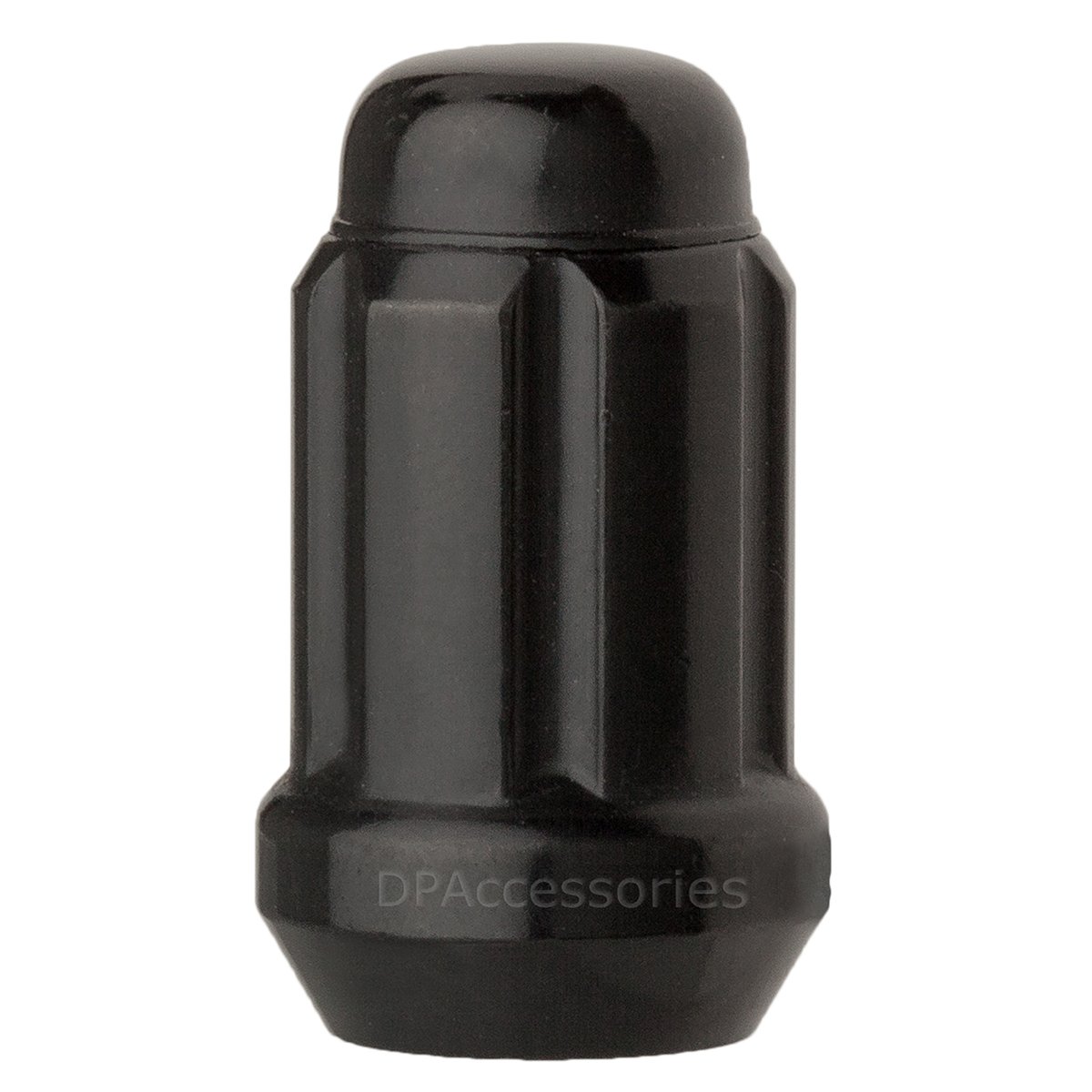 DPAccessoriesBlack M12x1.5 Closed End Spline Single Replacement Lug Nut for Aftermarket Wheels - D5246P-2308