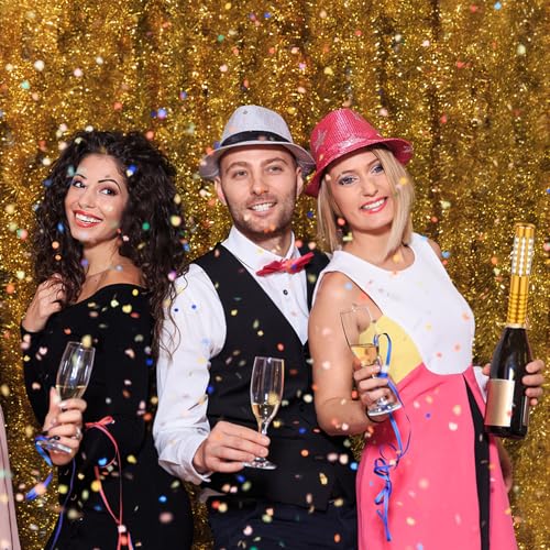 6 Pieces LED Strobe Baton Light Rechargeable Bottle Service Sparklers Stick Reusable Champagne Bottle Handheld LED for Club Stage Nightclub Party Concert Event Bar Outdoor - Gold - Thumbnail 5