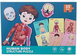 Human Body Structure Puzzle Toy 35 Pcs T-058 For Kids And Adult - Multi Color