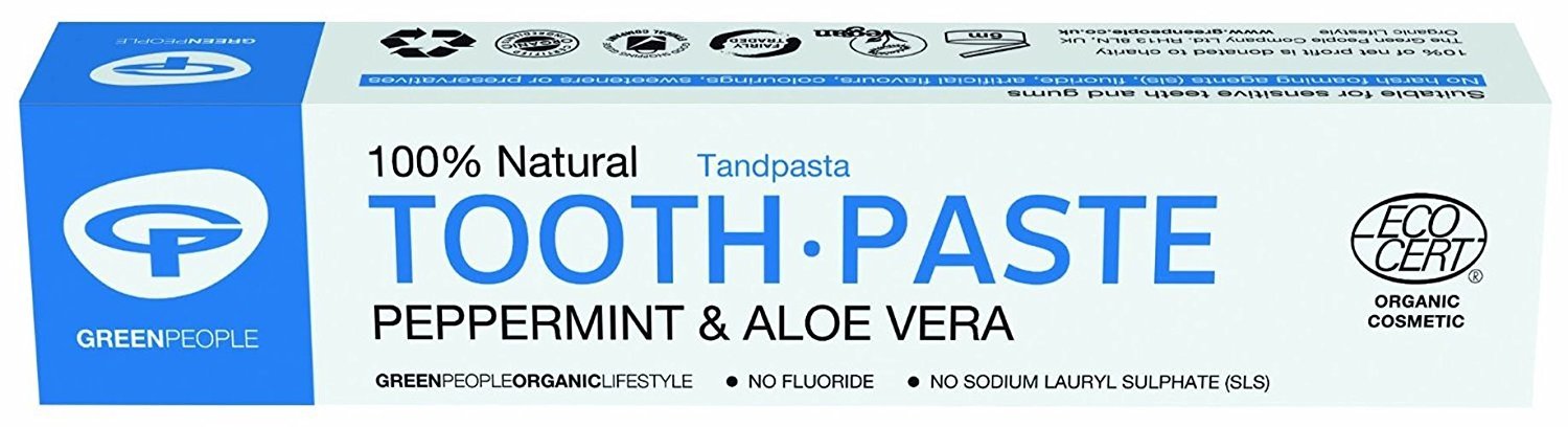 Green People - Toothpaste - Peppermint & Aloe Vera - 50ml (Case of 12)