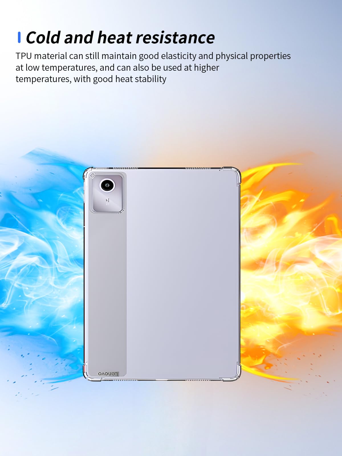 Generic For Lenovo Tab M11 11"" Tablet Clear Case,Slim Thin Silicone TPU Soft Skin Flexible Gel Anti-Scratch Shockproof Protective Cases Cover Kids Friendly For Lenovo Tab M11 2024(Clear