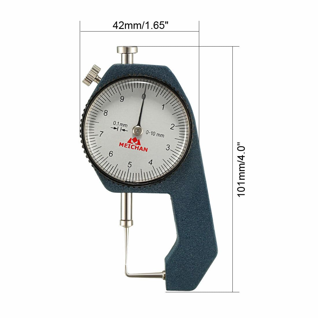 Tool Parts and Accessories Thickness Gauge 0-10mm X 0.1mm Range Thickness Gauge Suited for Measuring Tubes. (#CN-140824-15082)