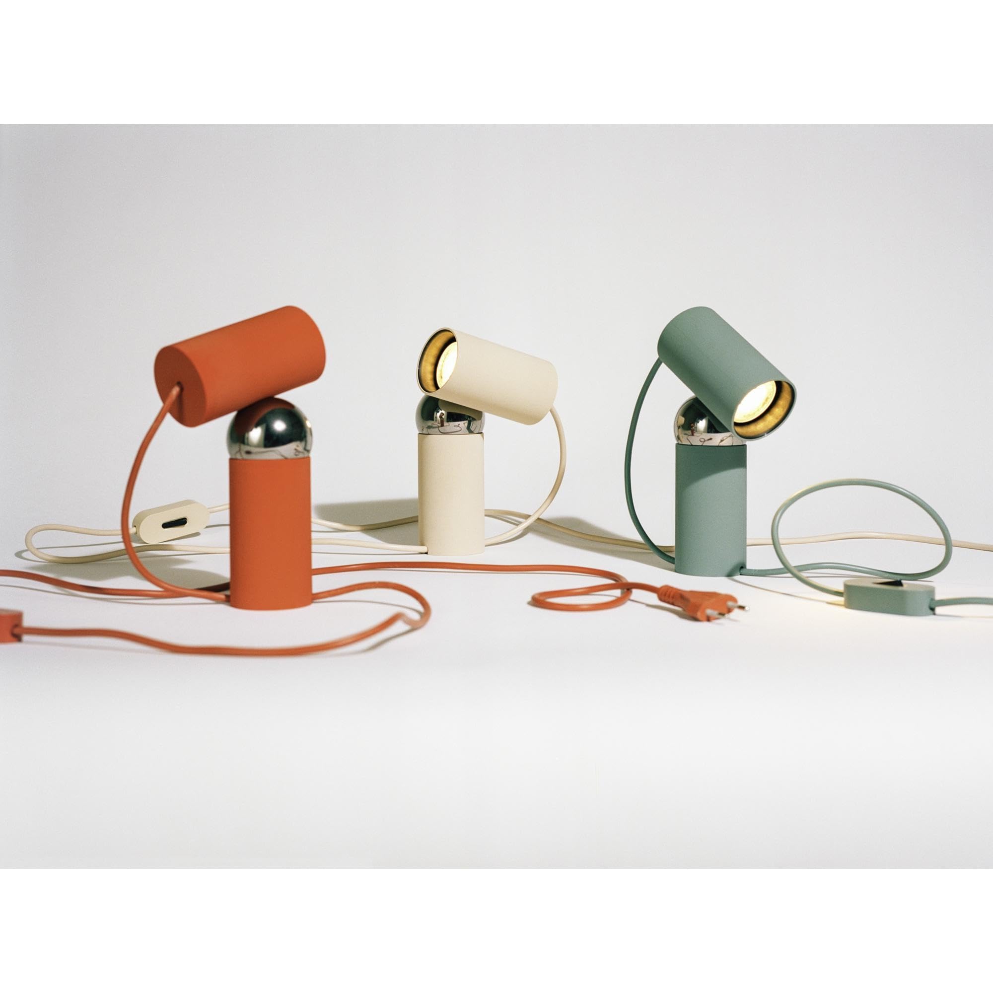 Flos Bilboquet Tischleuchte GU10 Led vom Designer Philippe Malouin in der Farbe Sage, F0995039