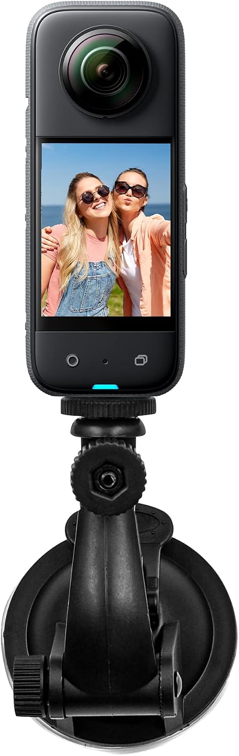 STARTRC Action 3 Suction Cup Mount,Full 360 Rotation Car Mount for DJI Action 3/Insta360 X3/Pocket 2/Action 2 Camera Accessories
