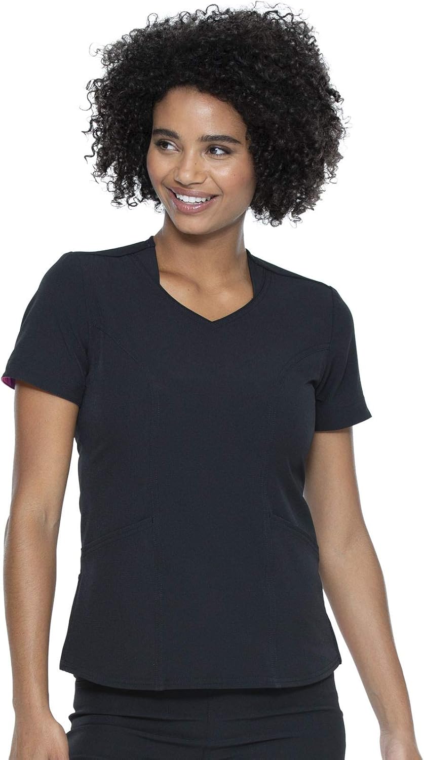 HeartSoul Scrubs for Women, Fashion V,Neck Top, Stretch Performance Fabric HS799