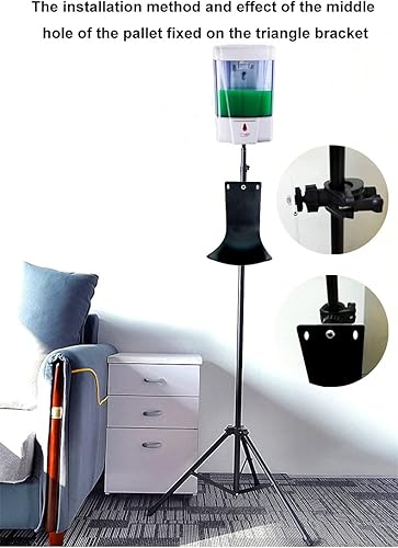 Miniatura 7 de Bandeja de goteo para dispensador de jabón montado en la pared, evita goteos y pulverizaciones, soporte dispensador, color negro