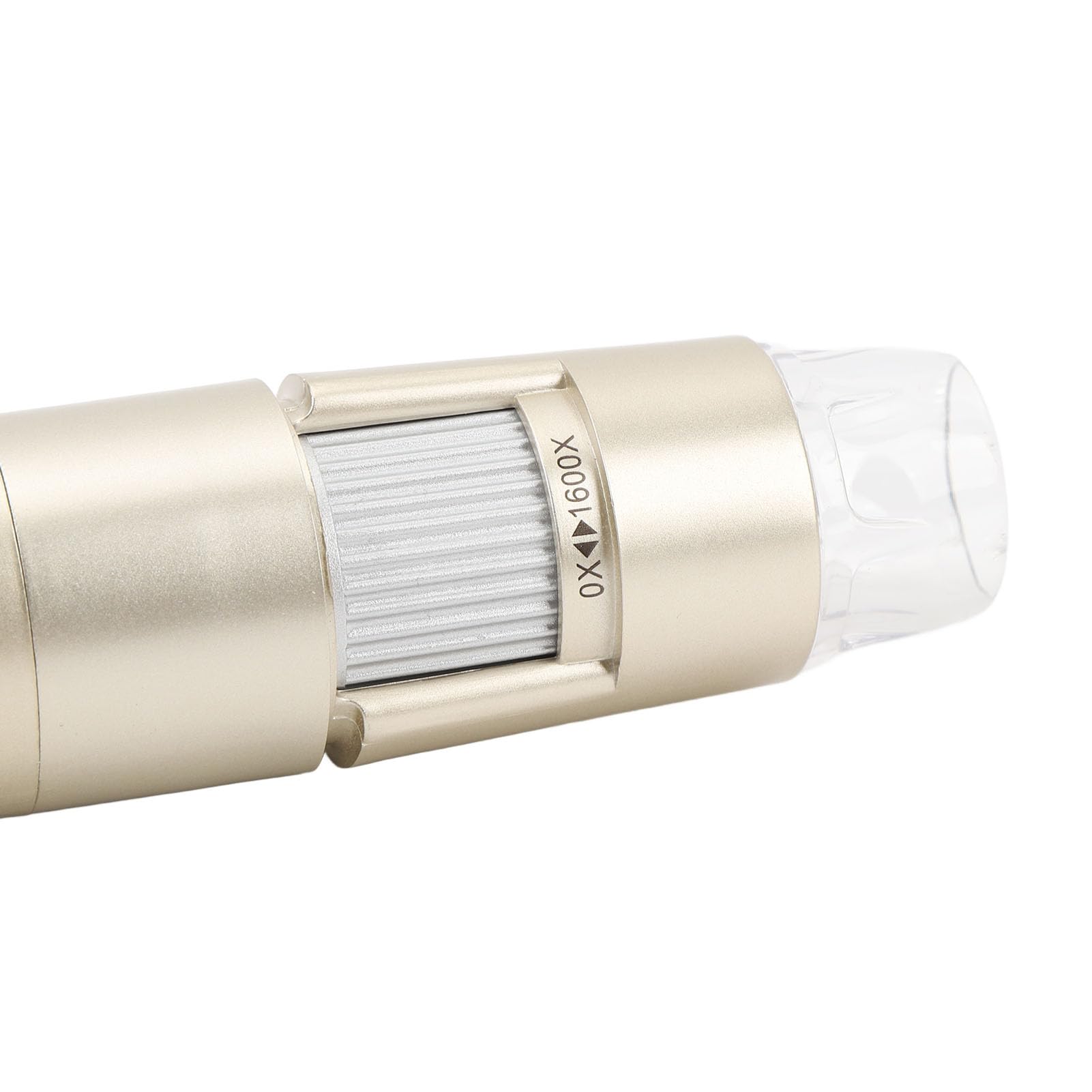 SIXRUN Drahtloses Digitales Mikroskop, Kompaktes Kunststoffdesign, 8 Dimmbare LED-Leuchten, 0- Bis 1600-fache Vergrößerung für die Detaillierte Inspektion von Münzen, Schmuck und Pflanzen