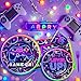 Srua Don Video Game Party Decorations - Game On Birthday Party Supplies, Paper Plate, Cup, Napkin, Tablecloth, Cutlery, Banner, Neon Glow Theme Video Gaming Level Up Birthday Decorations | Serve 24