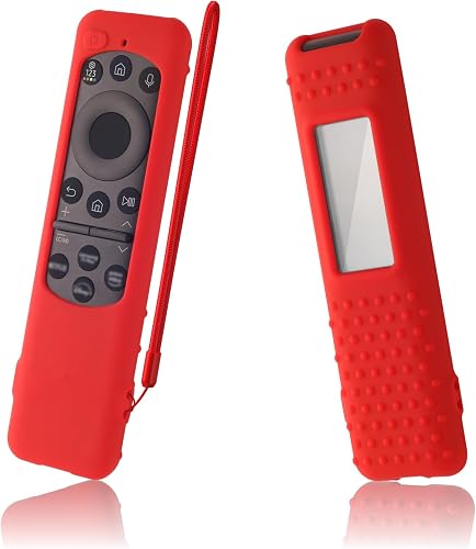 Silicone Cover for Samsung TM2560E BN59-01480L Remote Protective Case Compatible with Samsung BN59-01432 TM2360E Smart TV Remote Light Weight Sleeve (red)