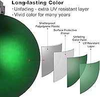 Vista 139 de Bubblegun Rosa - Bolas Pequeñas de Navidad de 1.6 Pulgadas, Adornos de Decoración para Árbol de Navidad, Bolas Colgantes Inastillables