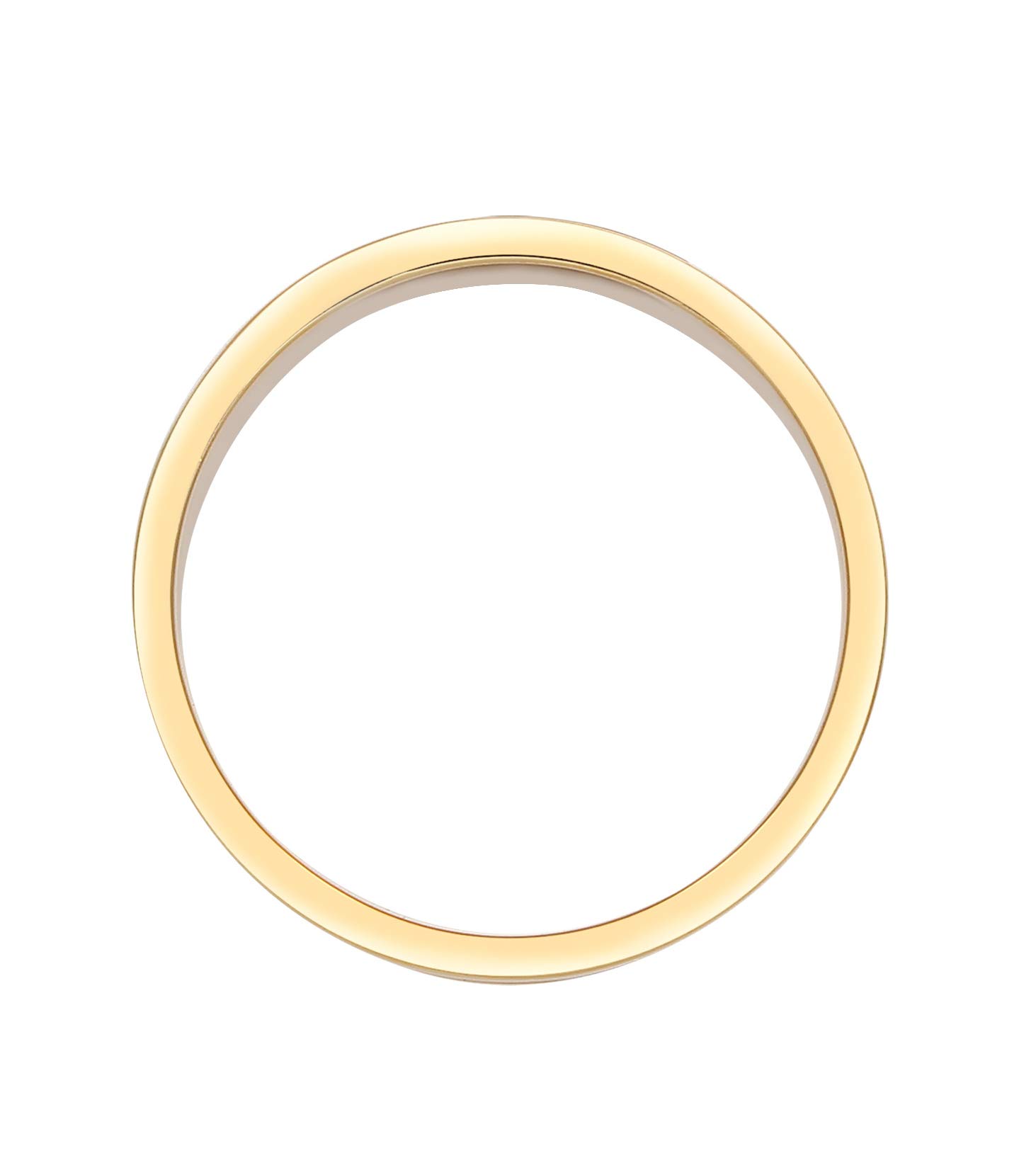 Kuzzoi Herrenring (8 mm) golden mit Emaille Bandring Männer 925 Silber | vergoldet Eleganter Silberring im Casual Look Breiter Ring zeitlos im Design Ringgröße 60 - 660609862820