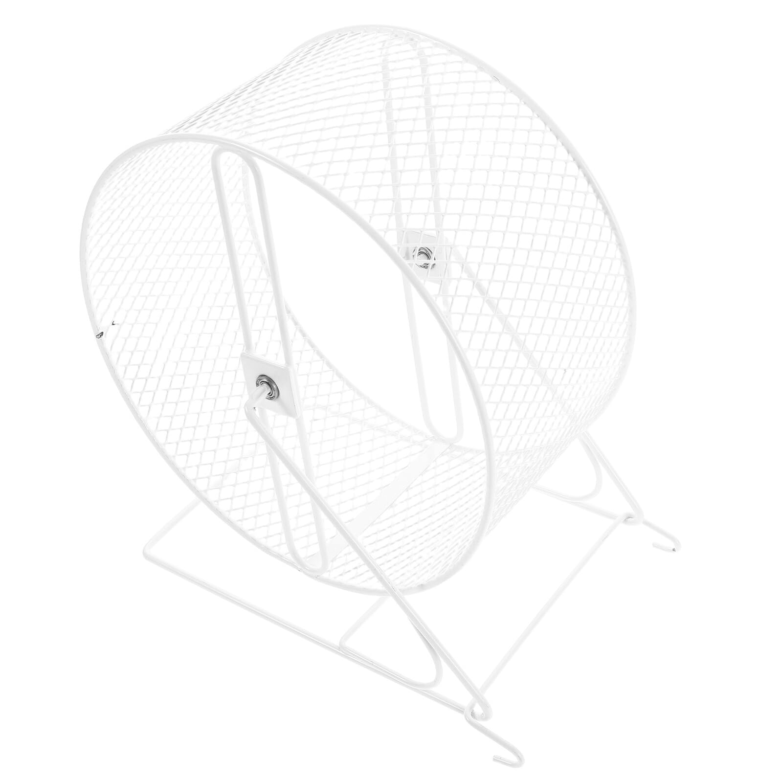 Hohopeti Rueda de Ejercicio Silenciosa para Hámster y Jerbos, Metal de 21 CM, Juguete para Correr y Desgaste Natural de Uñas, Adecuado para Chinchillas y Roedores Pequeños en Casa
