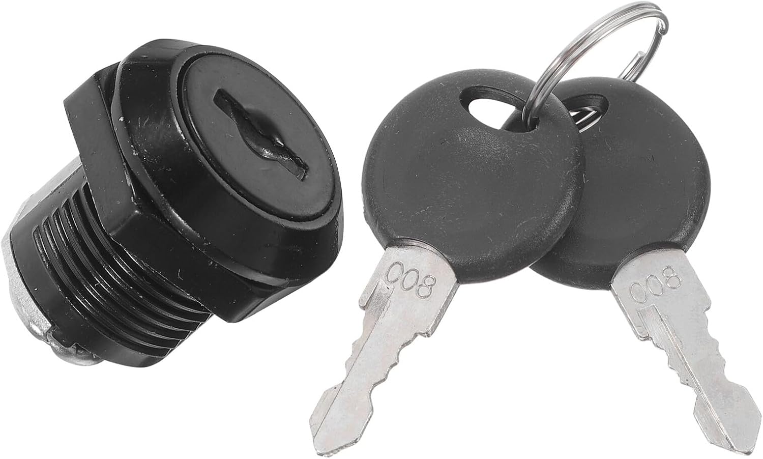 Black Mailbox Lock Set Cam Lock Keyed Cylinder Cabinet Replacement for Rv File Cabinet and Mailbox for Door Security
