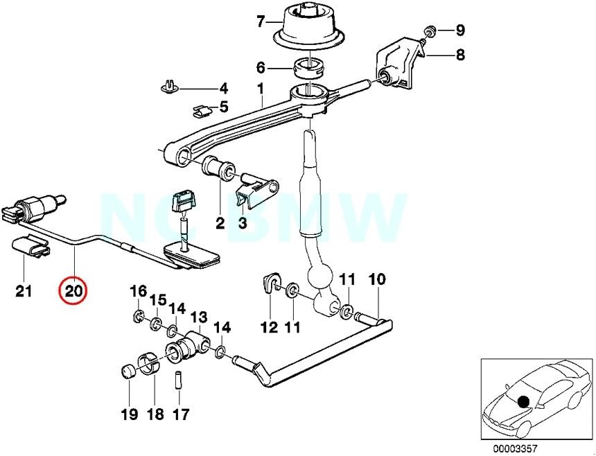 BMW Genuine Tubing Backup Light Switch