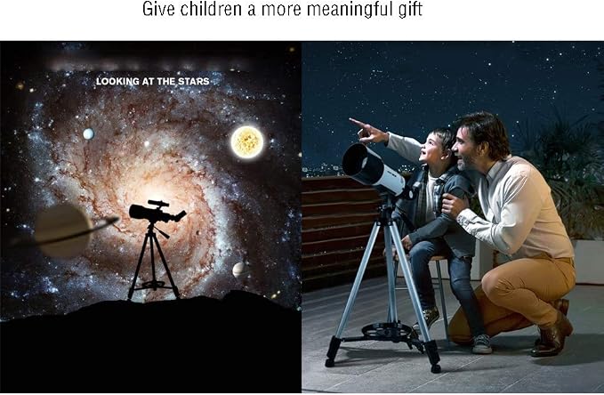 Telescopio Refractor ARCH para Niños 70mm Apertura 400mm Montura AZ miniatura 7